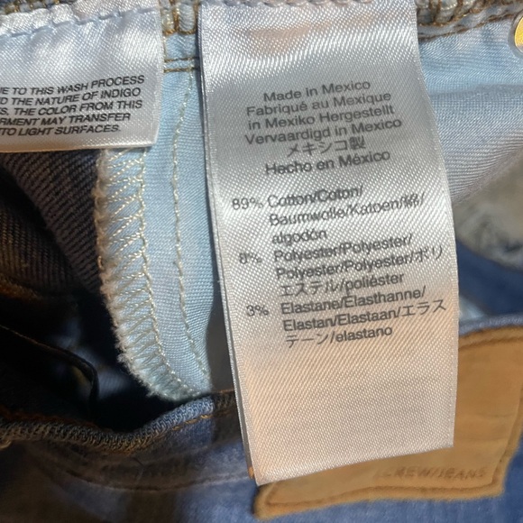 J. Crew 9 inch high rise toothpick jeans distressed size 27 - Picture 7 of 8